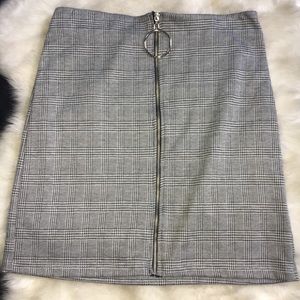 Checker Print Mini Skirt! $15